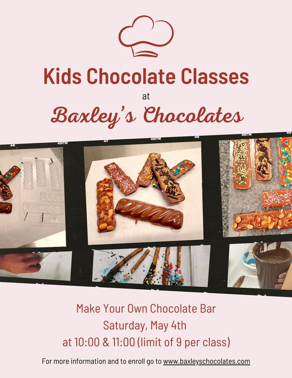 Kids Chocolate Bar Class - May 4 - 10:00