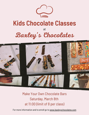 Kids Chocolate Bars Class - March 8th - 11:00