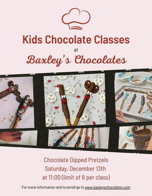 Kids Chocolate Dipped Pretzels Class - December 13th - 11:00