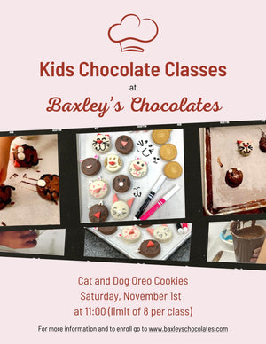 Kids Cat and Dog Oreo Cookies Chocolate Class - November 1st - 11:00