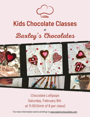 Kids Chocolate Lollipops Class - February 8th - 11:00