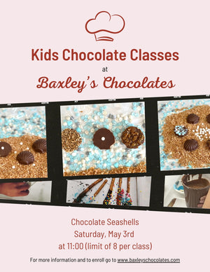 Kids Chocolate Seashells Class - May 3rd - 11:00