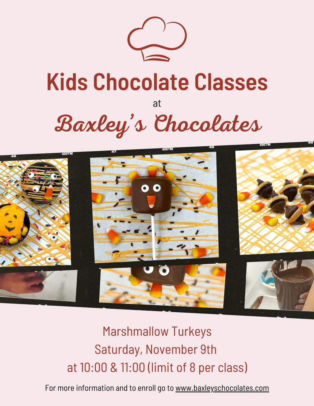 Marshmallow Turkeys Class November 9 11:00