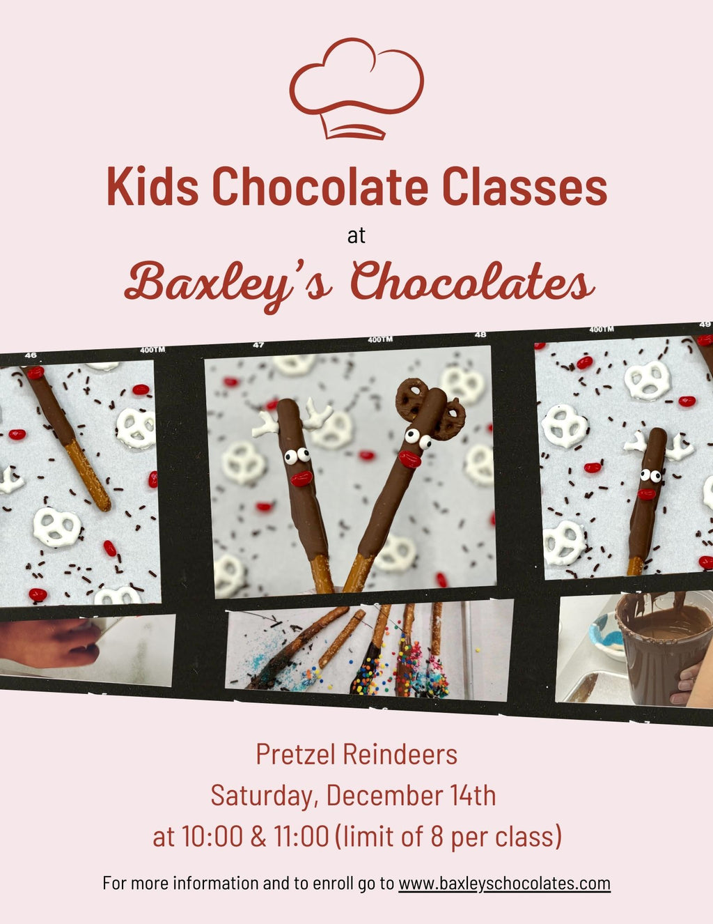 Pretzel Reindeers Class December 14 11:00